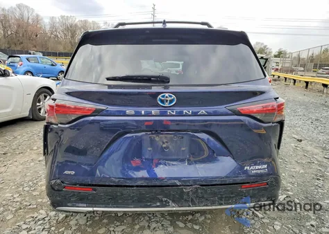 2021 Toyota Sienna Platinum 7-Passenger z USA, uszkodzony, nr VIN 5TDESKFCXMS038609